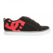 DC Court Vulc Skate Shoes Black/Athletic Red