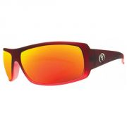 Electric Charge Sunglasses Crimson Red/Grey Fire Chrome Lens